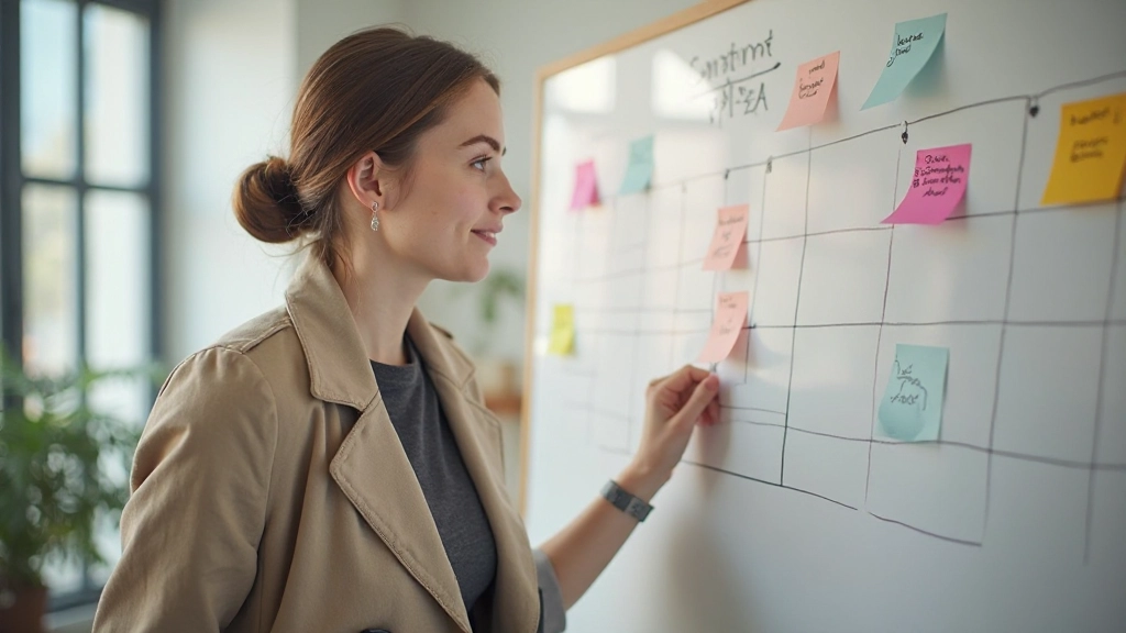 Команда разработчика контента планирует публикации в офисе