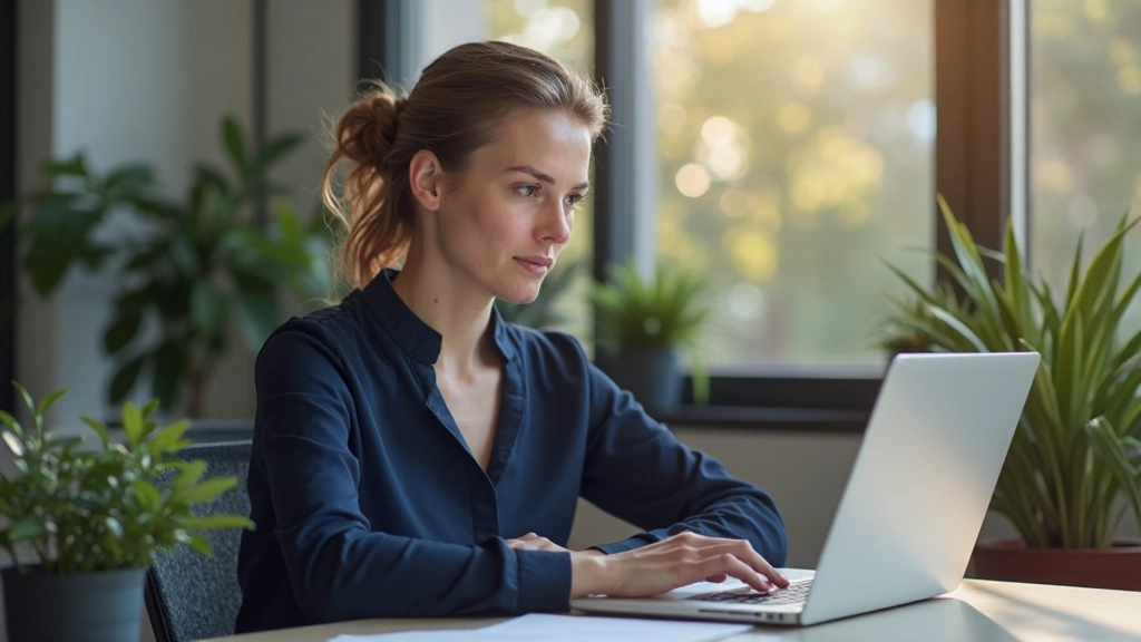 Социальный медиа менеджер работает над аналитикой контента на ноутбуке с графиками и метриками